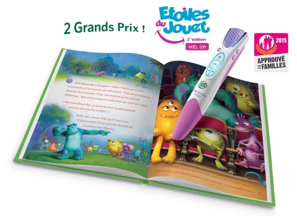 LeapFrog Pack Complet : Mon Lecteur Leap Rose + Livre Activités + Batterie Inclus